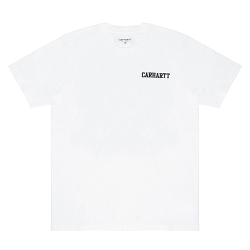 (I019638)WIP S/S COLLEGE SCRIPT LT T-SHIRT-WHT
