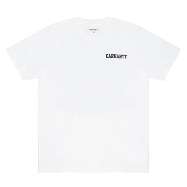 (I019638)WIP S/S COLLEGE SCRIPT LT T-SHIRT-WHT