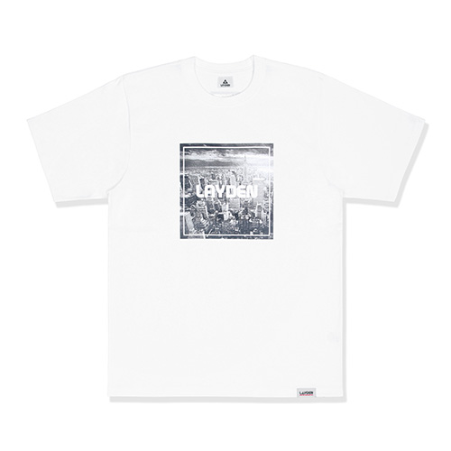 MANHATTAN BOX LOGO TEE - WHITE