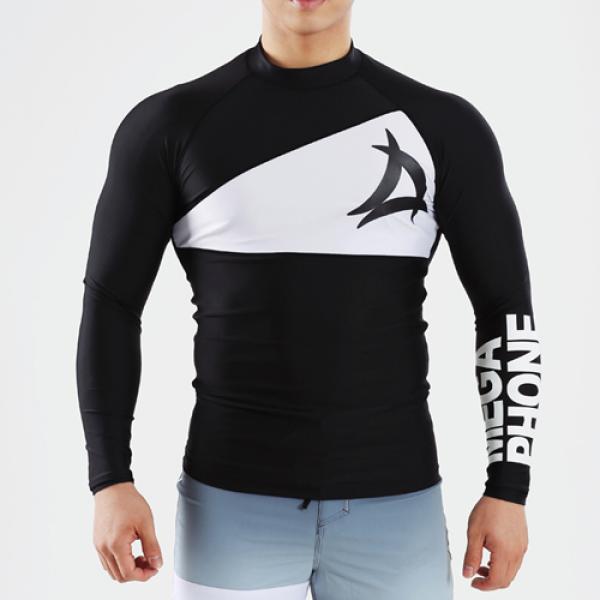PHANTOM MEN RASH GUARD-BLACK