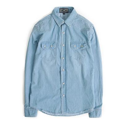 M#0227 WESTERN DENIM SHIRT-LIGHT DENIM