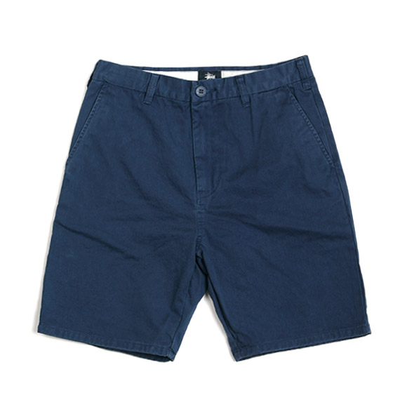 WASHED CHINO SHORT-NAVY