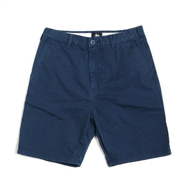 WASHED CHINO SHORT-NAVY