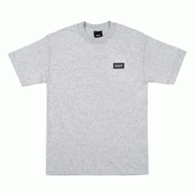 BAR LOGO BOX TEE-GREY/BLK