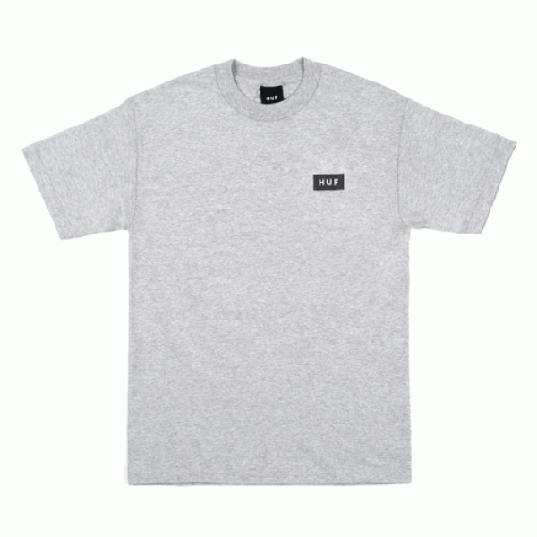 BAR LOGO BOX TEE-GREY/BLK