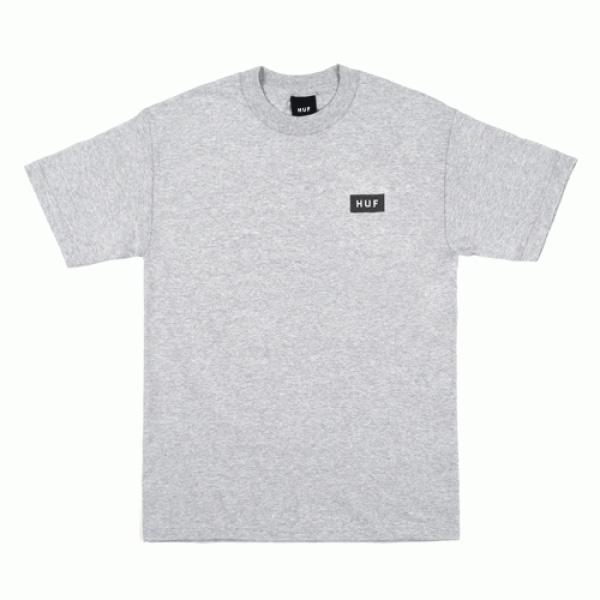 BAR LOGO BOX TEE-GREY/BLK