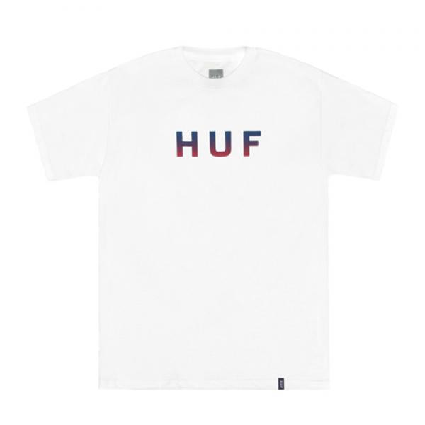 ORIGINAL LOGO HALF TONE GRA TEE-WHT