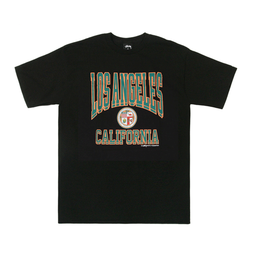LOS ANGELES CALIPORNIA TEE-BLK