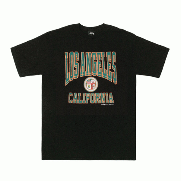 LOS ANGELES CALIPORNIA TEE-BLK