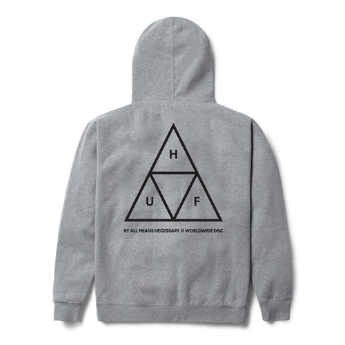 TRIPLE TRIANGLE PULLOVER FLEECE-H.GRAY