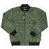 FLIGHT SATIN BOMBER JACKET-OLIVE