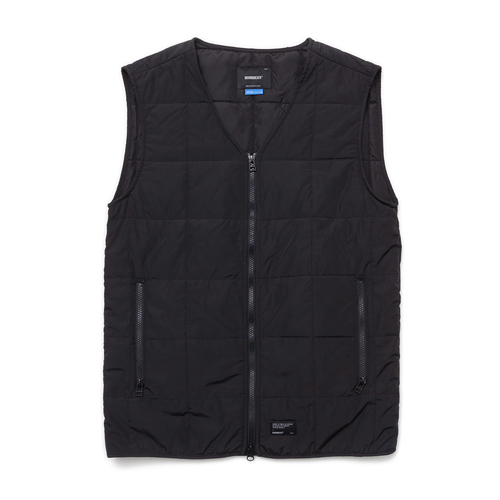 B QUILTING VEST - BLACK
