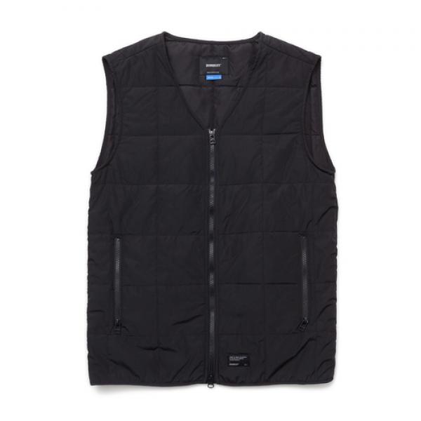 B QUILTING VEST - BLACK