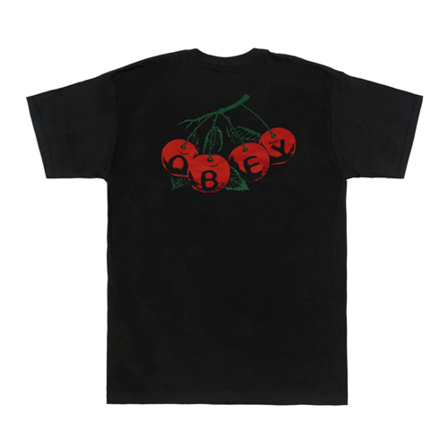 (163081220)CHERRIES TEE-BLK