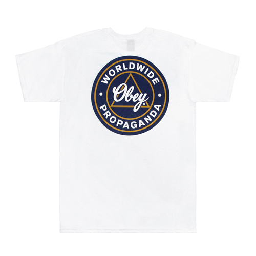 (163081301)OBEY WORLDWIDE PROPAGANDA TEE-WHT