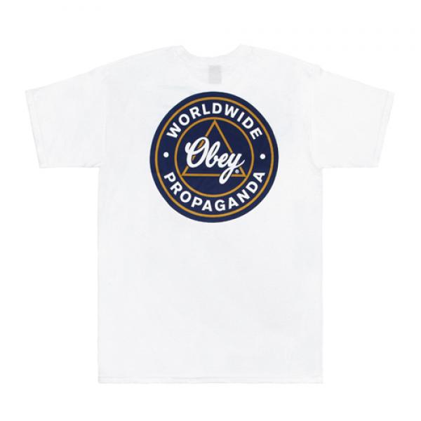 (163081301)OBEY WORLDWIDE PROPAGANDA TEE-WHT