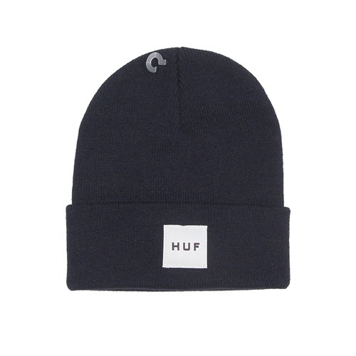 BOX LOGO BEANIE-NVY