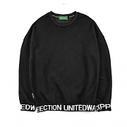 [Unitedwappen] Line up Oversize Sweatshirts (Black)