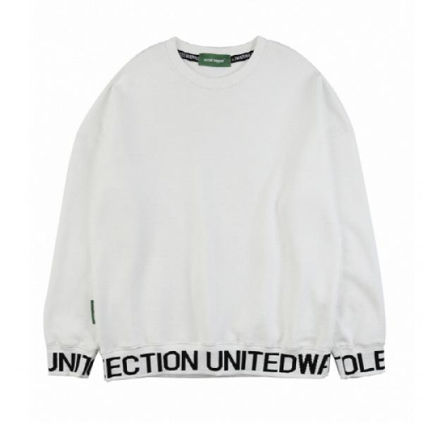 [Unitedwappen] Line up Oversize Sweatshirts (White)
