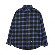 [Unitedwappen] flannel oversize check shirts (Blue)