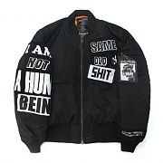 THE LEGENDARY OUT PATCH MA-1 JACKET - BLACK