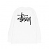 BASIC STUSSY LS TEE-WHITE
