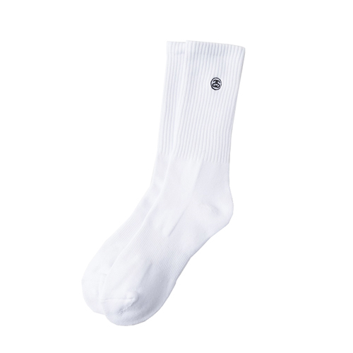 MINI SS-LINK CREW SOCKS-WHITE
