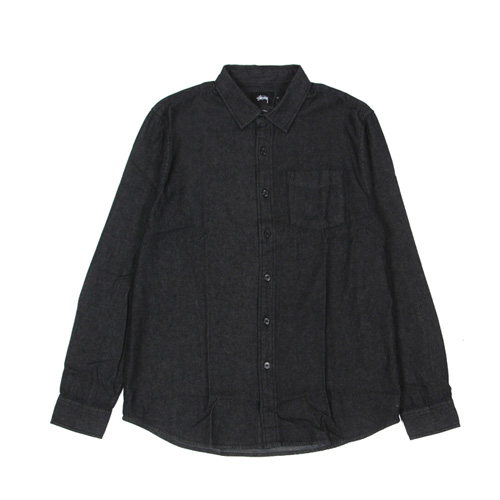 DENIM SHIRT-BLK