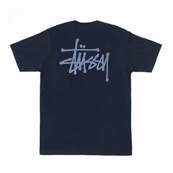 BASIC STUSSY TEE-NAVY