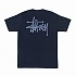 BASIC STUSSY TEE-NAVY