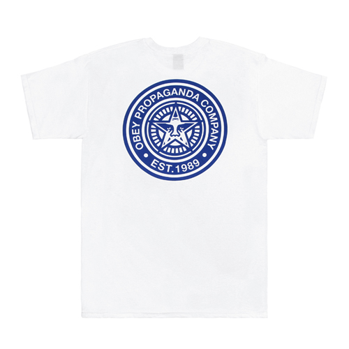 (163081201)OBEY PROPAGANDA COMPANY TEE-WHT