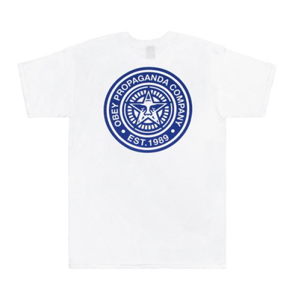 (163081201)OBEY PROPAGANDA COMPANY TEE-WHT