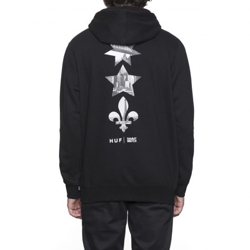 HUF X SAMMY PULLOVER HOOD-BLK