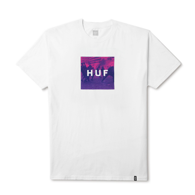 RIOT BOX LOGO TEE-WHT