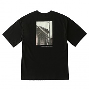 Back Printing Short Sleeve T-shirt 02_Black