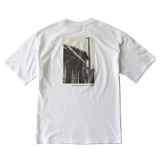 Back Printing Short Sleeve T-shirt 02_White
