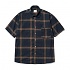 Plaid Check 1/2 Shirts Navy