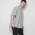 MINIMAL OVERSIZED MESH TEE-GREY