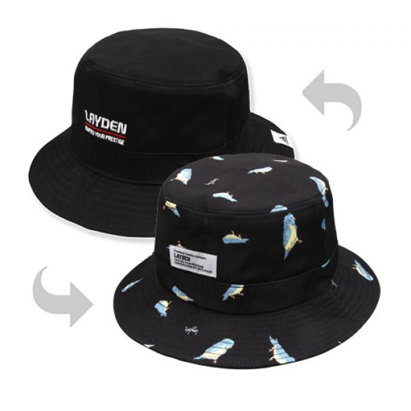 BIRDS BUCKET HAT-REVERSIBLE