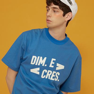 DIM. E CRES. SIMPLE LOGO HALF TEE_BLUE