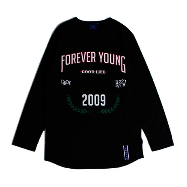 [ROMANTIC CROWN] FOREVER YOUNG LONG SLEEVE_BLACK