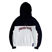 FOREVER YOUNG PIPING HOODIE_WHITE