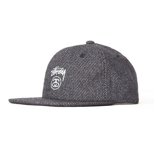 STOCK LOCK WOOL STRAPBACK CAP-CHAR