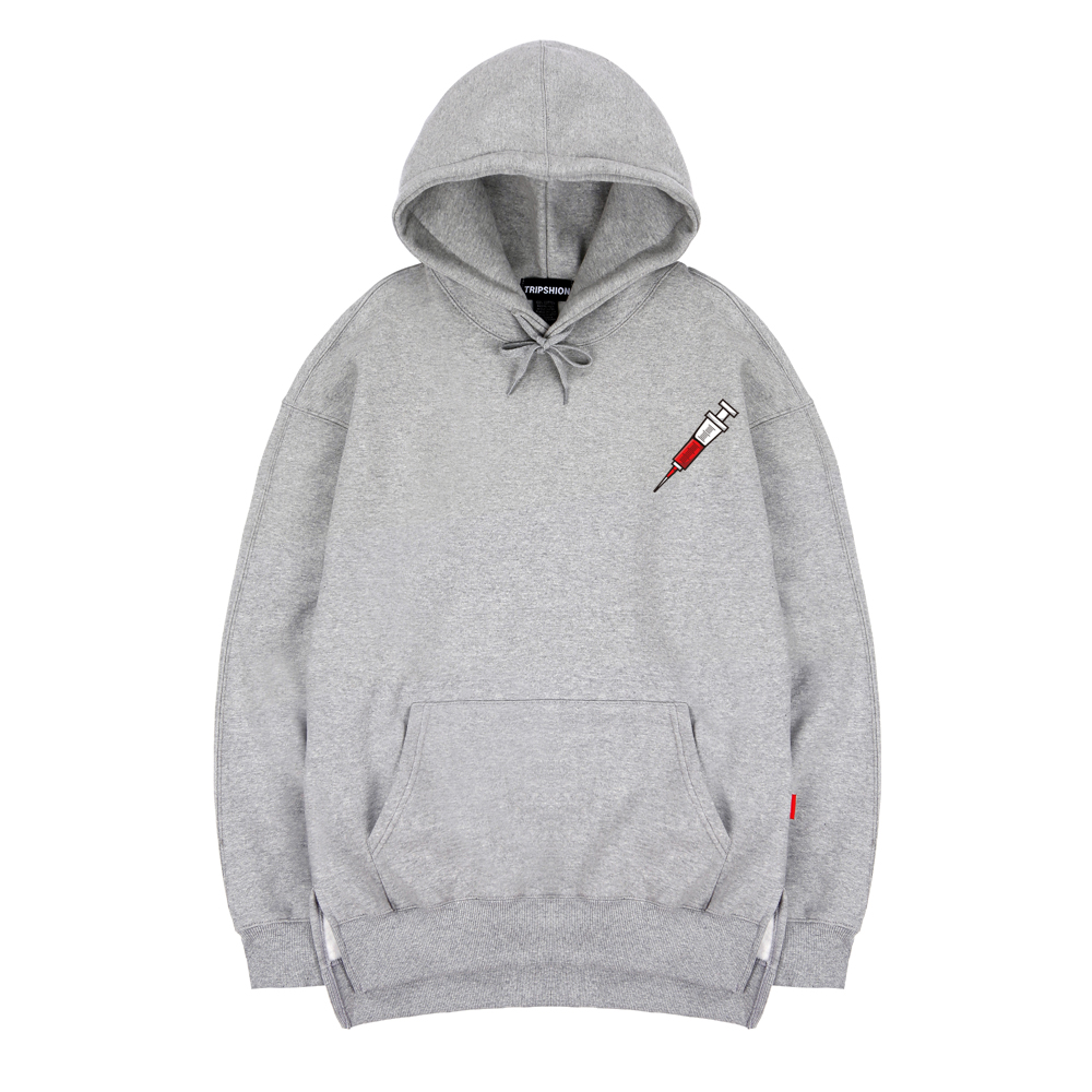 TRIPSHION SYRINGE HOODIE - GRAY