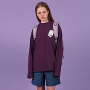 Baggage tag tshirt-purple