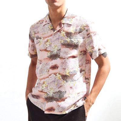 CLOUD AND BIRDS SHIRT-PEACH
