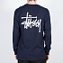 BASIC STUSSY LS TEE-NAVY