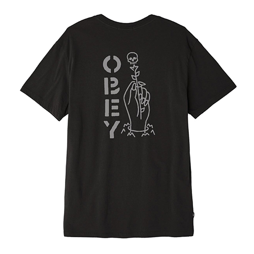 (166141752) OBEY TILL DEATH PREMIUM TEE-LIM BLK