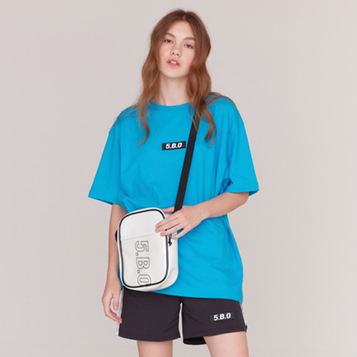 5.B.O BOX LOGO T-SHIRTS-SKY BLUE