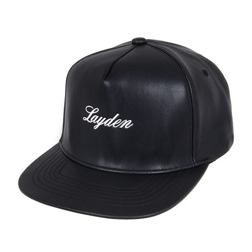 SCRIPT LOGO SNAPBACK-LEATHER